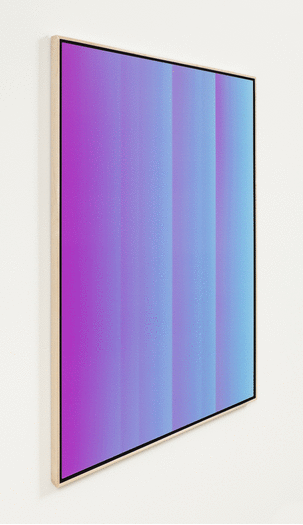 pntg-roz.005949 Rafaël Rozendaal Into Time 14 06 01, 2014 Lenticular painting 47 x 35 inches