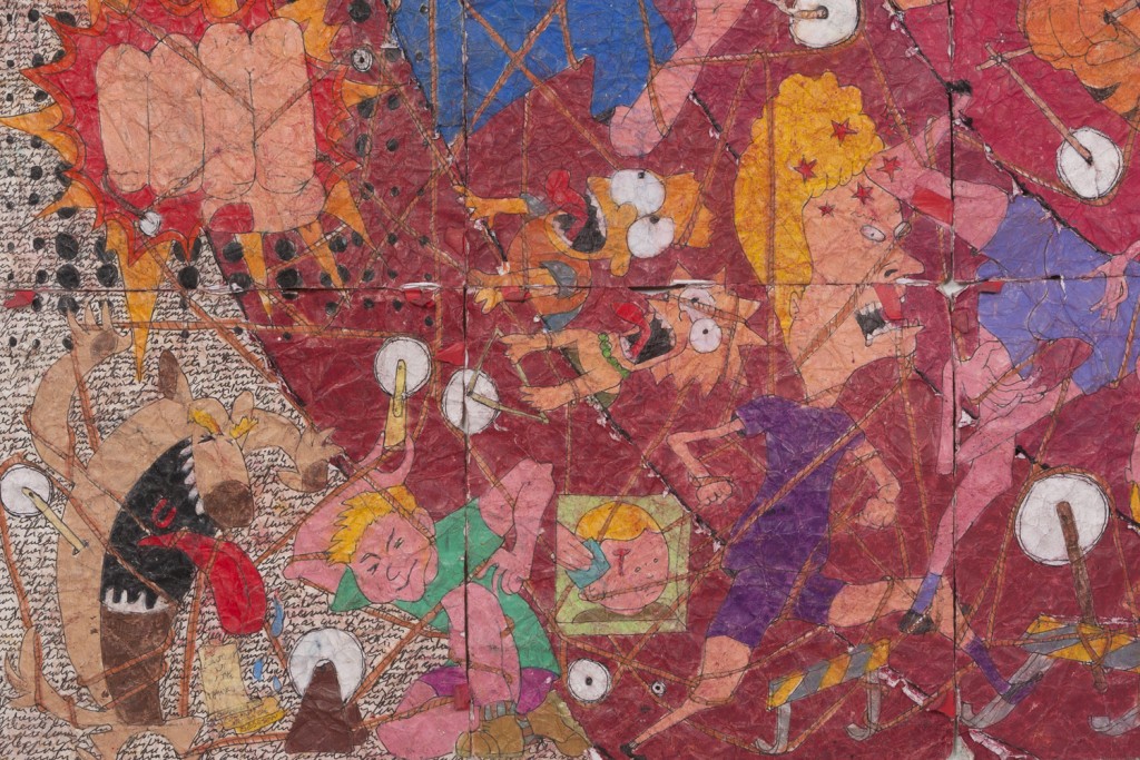 Camilo Restrepo, Steve Turner, Los Angeles, Medellín, Colombia, Colombian artist, Tight Rope, pastel on paper, contemporary colombian artist, contemporary art Colombia, contemporary art gallery los angeles