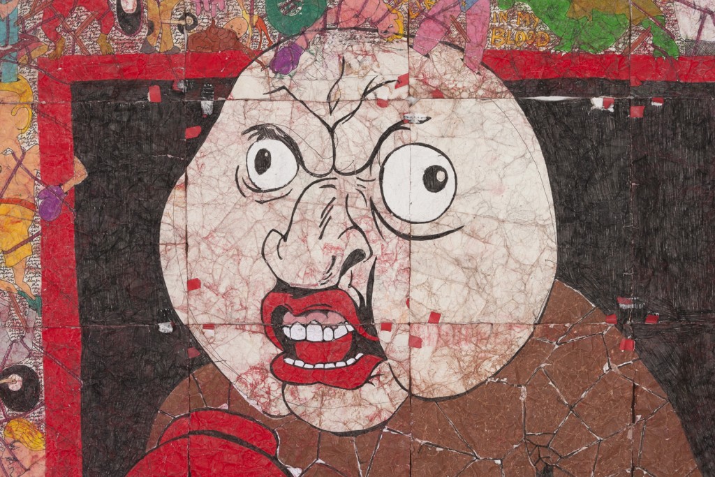 Camilo Restrepo, Steve Turner, Los Angeles, Medellín, Colombia, Colombian artist, Tight Rope, pastel on paper, contemporary colombian artist, contemporary art Colombia, contemporary art gallery los angeles