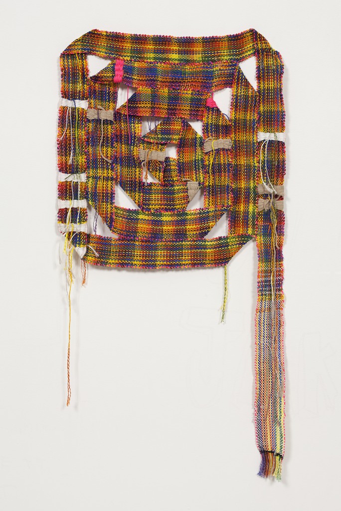 diedrick brackens, steve turner, steve turner la, steve turner los angeles, steve turner contemporary, steve turner gallery, woven tapestry, weaving, textile, yarn, thread, no more trauma, lost summer here sweet sweet control, cca, california college of arts, csulb, cal state long beach, abstract art, contemporary art, spilled with nowhere to flow, log cabin study 1