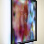 Jonas Lund. <em>New Now 9</em>, 2016. UV print on plexiglass, metal frame and LED strip, 49 1/4 x 39 1/2 x 6 inches