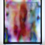 Jonas Lund. <em>New Now 9</em>, 2016. UV print on plexiglass, metal frame and LED strip, 49 1/4 x 39 1/2 x 6 inches
