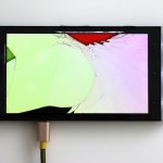 Émilie Brout & Maxime Marion. <em>Return of the Broken Screens (Sony Xperia S)</em>, 2016. Broken found smart-phone, video, 5 x 2 1/4 inches (12.7 x 5.7 cm)