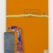 Yung Jake. <em>soylent</em>, 2016. UV print, spray paint and ink on powder coated steel and found metal, 48 x 38 inches (122 x 96.5 cm) thumbnail