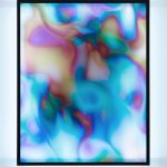 Jonas Lund. <em>New Now 12</em>, 2016. UV print on plexiglass, metal frame and LED strip, 49 1/4 x 39 1/2 x 6 inches (125 x 100.3 x 15 cm)