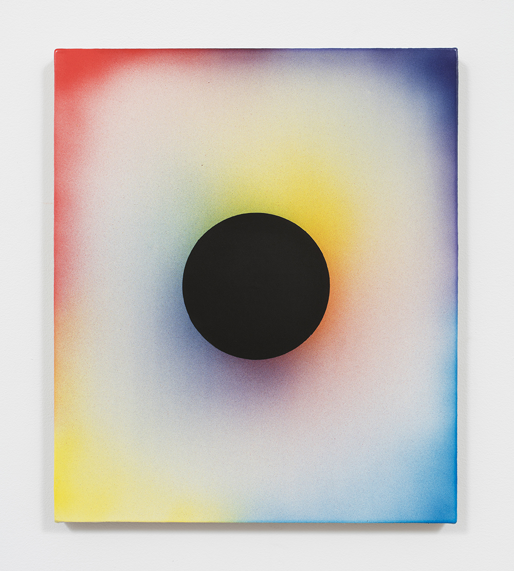 Adam Henry. <em>Untitled (4RT2W)</em>, 2016. Synthetic polymers on linen mounted to panel, 15 x 12 3/4 inches