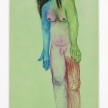 <em>Sarai</em>, 2017. Fabric marker on panne velvet, 109 x 52 1/4 inches thumbnail