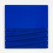 Joshua Saunders. <em>20/20</em>, 2016. Enamel on aluminum, nylon straps, stainless steel, 30 x 30 inches thumbnail