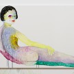 Ann Hirsch. <em>Jean</em>, 2017. Fabric marker on velvet, 49 x 102 inches thumbnail
