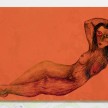 Ann Hirsch. <em>Francis</em>, 2017. Fabric marker on velvet, 54 x 100 inches thumbnail