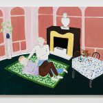 Claire Milbrath. <em>A Tussle</em>, 2017. Oil on canvas, 30 x 40 inches