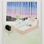 Claire Milbrath. <em>Sunday Night</em>, 2017. Oil on canvas, 36 x 30 inches