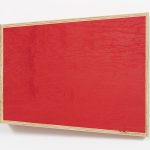 G.T. Pellizzi. <em>Transitional Geometry in Red</em>, 2017. Eggshell acrylic on plywood, 25 3/4 x 30 1/4 x 5 inches