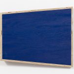 G.T. Pellizzi. <em>Transitional Geometry in Blue</em>, 2017. Eggshell acrylic on plywood, 25 3/4 x 30 1/4 x 5 inches
