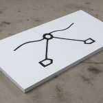 Joshua Citarella. <em>Megastructure IV</em>, 2016. Black sand substrate and coltan, 49 x 97 inches