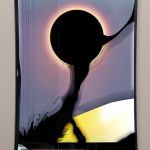 Émilie Brout & Maxime Marion. <em>Return of the Broken Screens (Samsung Curved UHD)</em>, 2017. Found monitor, HD video, 42 13/16 x 24 7/8 x 4 5/8 inches