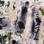 Joaquín Boz. <em>Untitled</em>, 2017. Oil on panel, 120 x 240 inches. Detail