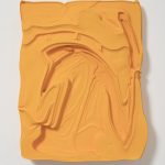 Michael Staniak. <em>OBJ_393</em>, 2017. Polyurethane resin and acrylic, 25 x 20 x 4 inches