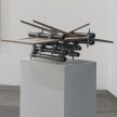 Luciana Lamothe. <em>Untitled</em>, 2017. Plywood, iron pipes and couplers, 15 3/4 x 47 x 19 1/2 inches (40 x 119.4 x 49.5 cm) thumbnail