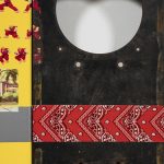 Yung Jake. <em>tails (w ken masters)</em>, 2017. UV print, spray paint, tape and ink on powder coated steel and found metal, 42 x 17 inches. Detail