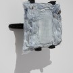 <em>Denim #4</em>, 2017. Vacuum packed jeans, tablet wall mount, 9 1/2 x 10 x 5 1/2 inches thumbnail