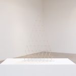 Mariana Murcia. <em>The Way We Are Used By Things</em>, 2017. Bronze iPhone screen protectors, 42 1/2 x 28 1/2 x 2 1/2 inches (108 x 72.4 x 6.4 cm)