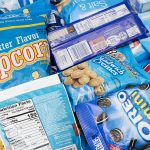 Adriana Martinez. <em>CMYK</em>, 2017. Metal shopping carts, plastic, spray paint and packed groceries, 41 x 25 x 32 inches (104.1 x 63.5 x 81.3 cm) Detail