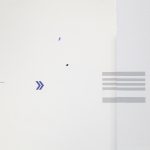 Leo Marz. <em>Las batallas del display (STM01)</em>, 2017. Acrylic on wall, Dimensions variable. Detail