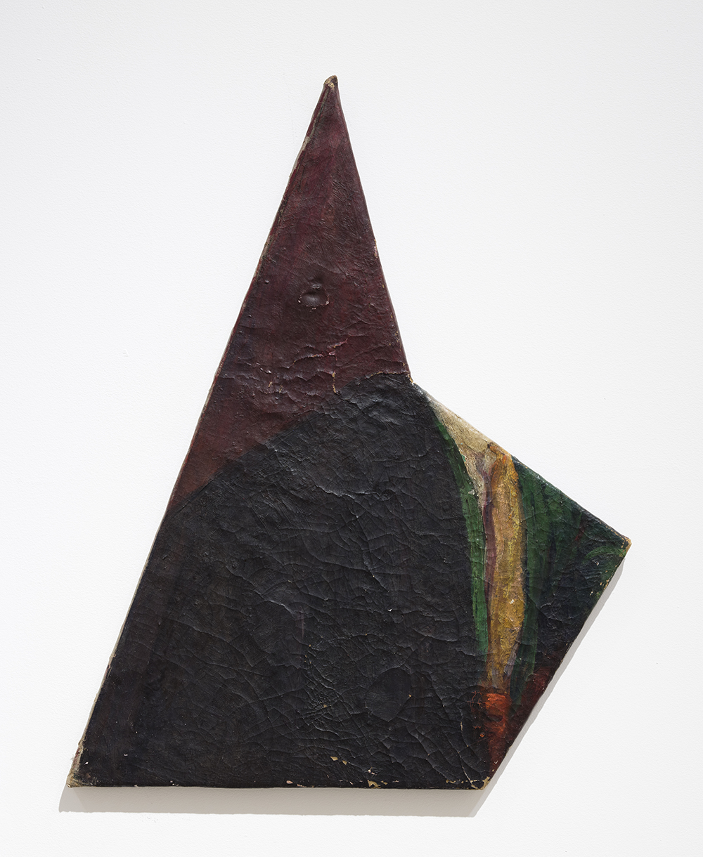 Graham Collins. <em>Untitled</em>, 2015. Oil on linen, aluminum and wood, 35 1/2 x 21 inches (90.2 x 53.3 cm)