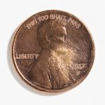 Pablo Rasgado. <em>This Too Shall Pass</em>, 2017. Copper, 3/4 x  3/4 inches (1.9 x 1.9 cm)