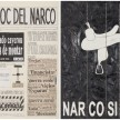 Camilo Restrepo. <em>El Bloc Del Narco #6 </em>, 2016. Ink, water-soluble wax pastel, tape, glue, newspaper clippings, staples, plastic bag, paper dust and saliva on paper, 16 1/2 x 24 inches (41.9 x 61 cm) thumbnail