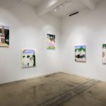 Claire Milbrath. <em>Crome Yellow</em>. Installation view, Steve Turner, 2017