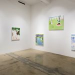 Claire Milbrath. <em>Crome Yellow</em>. Installation view, Steve Turner, 2017