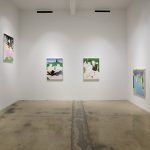 Claire Milbrath. <em>Crome Yellow</em>. Installation view, Steve Turner, 2017