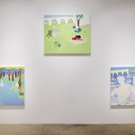 Claire Milbrath. <em>Crome Yellow</em>. Installation view, Steve Turner, 2017