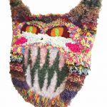 Hannah Epstein. <em>Soft Teeth</em>, 2017. Wool, acrylic, polyester and burlap, 48 x 35 inches (121.9 x 88.9 cm)