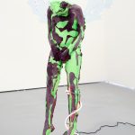 Nicanor Araoz. <em>Untitled</em>, 2017. Neon, marble, acrylic, polyurethane foam and metal, 85 x 65 x 45 inches (215.9 x 165.1 x 114.3 cm)