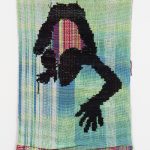 Diedrick Brackens. <em>In the Valley</em>, 2017. Cotton and acrylic yarn, 52 x 32 inches (132.1 x 81.3 cm).