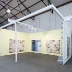 <em>Two Painters: Joaquin Boz and Manor Grunewald</em>, Art Brussels. Installation view, Steve Turner, 2018