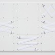 Joshua Saunders. <em>Nine Panel White</em>, 2017. Urethane on aluminum, nylon straps and stainless steel, 54 x 81 inches (137.2 x 205.7 cm) thumbnail