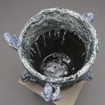Tony Marsh. <em>Crucible Furiosa  2</em>, 2018. Ceramic, 19 x 16 x 16 inches (48.3 x 40.6 x 40.6 cm) Detail