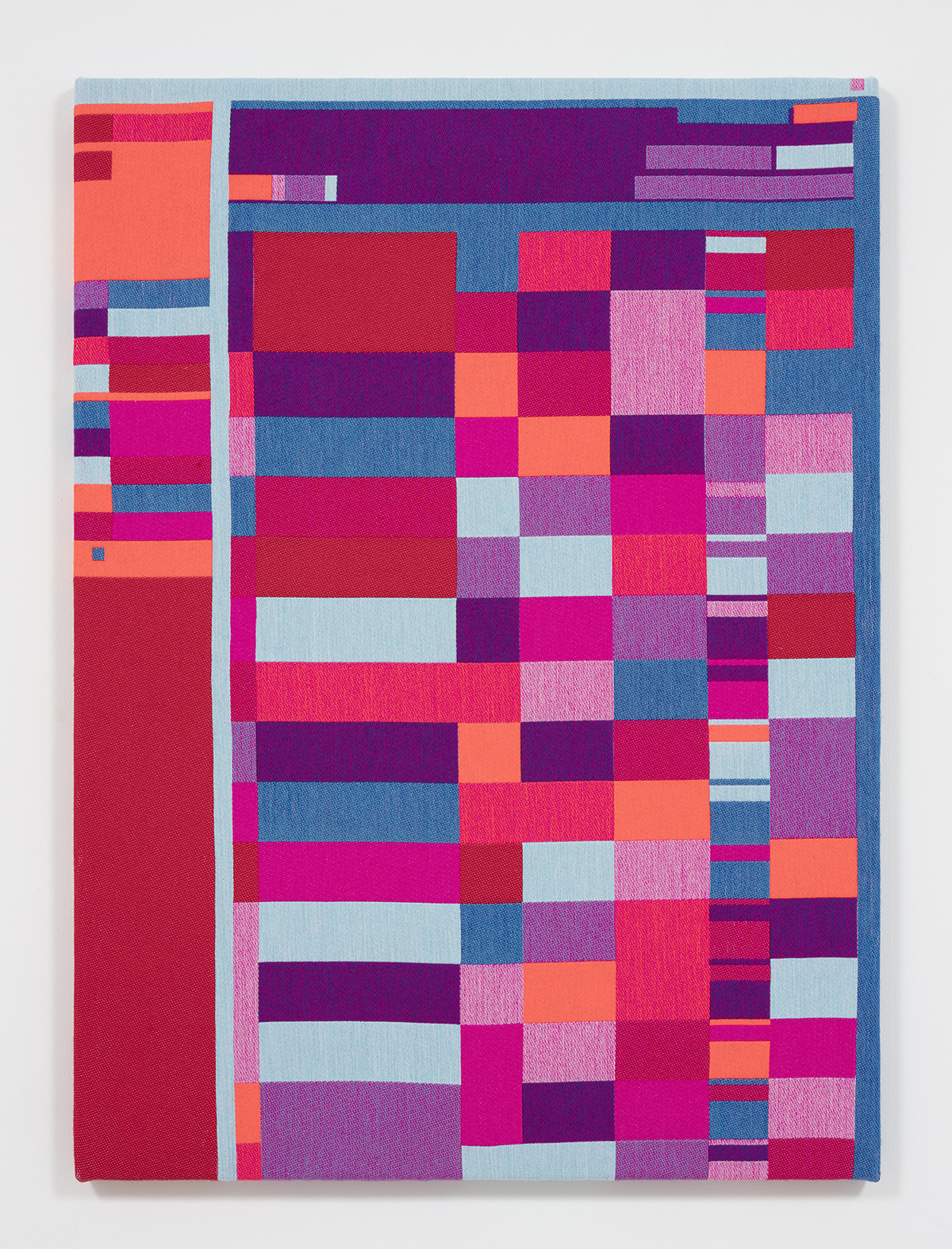 Rafael Rozendaal. <em>Abstract Browsing 17 05 02 (Wordpress)</em>, 2017. Jacquard weaving, 56 3/4 x 41 1/2 inches  (144.1 x 105.4 cm)