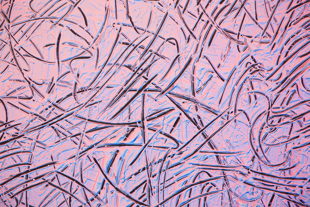 Michael Staniak. <em>SVG_658</em>, 2018. Casting compound, iron oxide and acrylic on board, 63 x 48 inches (160 x 121.9 cm) Detail