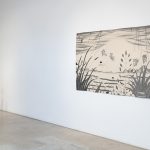 <em>Through-Line: Drawing and Weaving by 19 Artists</em>. Installation view, Steve Turner, 2018