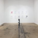 <em>Through-Line: Drawing and Weaving by 19 Artists</em>. Installation view, Steve Turner, 2018