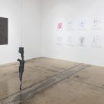 <em>Through-Line: Drawing and Weaving by 19 Artists</em>. Installation view, Steve Turner, 2018
