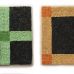 Altoon Sultan. <em>Black, Cornered and Centered, 2016. Hand-dyed wool on linen,  12 x 25 inches  (30.5 x 61 cm)