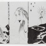 Jamie Felton. <em>Three Winter Scenes</em>, 2018. Ink on paper, 11 x 8.5 inches  (27.9 x 21.6 cm)