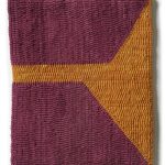 Altoon Sultan. <em>Pink/Orange Ground</em>, 2017. Hand-dyed wool on linen,  12 x 10 inches  (30.5 x 25.4 cm)