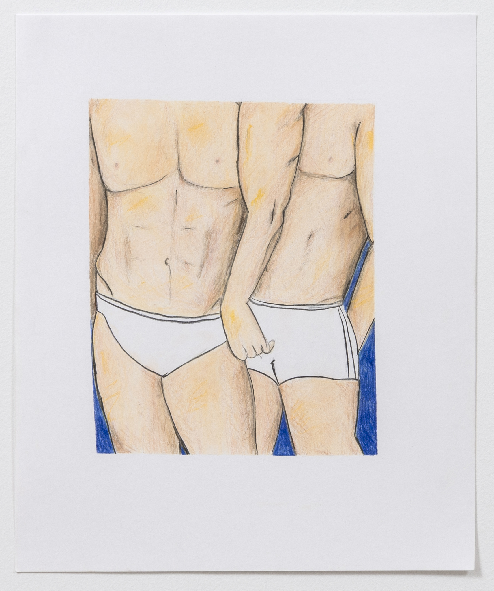 Claire Milbrath. <em>Drawing 3</em>, 2018. Oil pastel on paper, 17 x 14 inches  (43.2 x 35.6 cm)